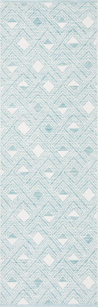 Safavieh Montauk MTK614 Aqua/Ivory Area Rug 2' 3'' X 7'