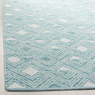 Safavieh Montauk MTK614 Aqua/Ivory Area Rug Detail