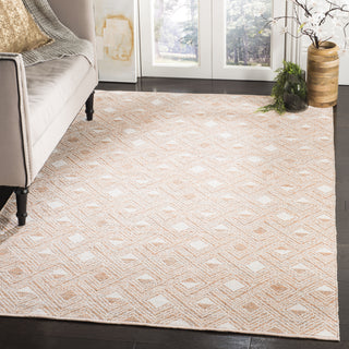 Safavieh Montauk MTK614 Peach/Ivory Area Rug Room Scene