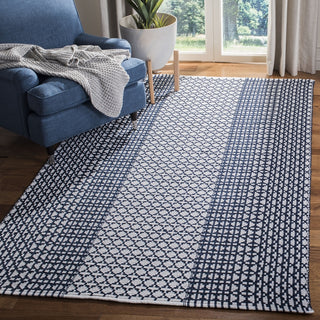 Safavieh Montauk MTK617 Navy/Ivory Area Rug Room Scene