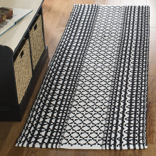 Safavieh Montauk MTK617 Black/Ivory Area Rug Room Scene Feature