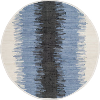 Safavieh Montauk MTK710 Grey/Black Area Rug 6' Round