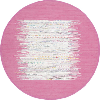 Safavieh Montauk MTK711 Ivory/Pink Area Rug Round