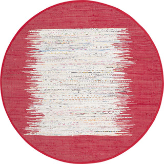 Safavieh Montauk MTK711 Ivory/Red Area Rug 6' Round