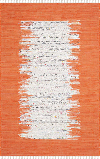 Safavieh Montauk MTK711 Ivory/Orange Area Rug 5' X 8'