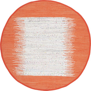 Safavieh Montauk MTK711 Ivory/Orange Area Rug 6' Round