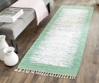 Safavieh Montauk MTK711 Ivory/Sea Green Area Rug Room Scene