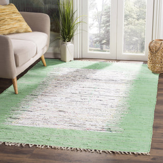 Safavieh Montauk MTK711 Ivory/Sea Green Area Rug Room Scene