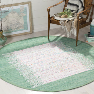 Safavieh Montauk MTK711 Ivory/Sea Green Area Rug Room Scene