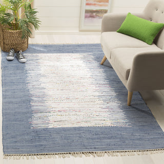 Safavieh Montauk MTK711 Ivory/Dark Blue Area Rug Room Scene