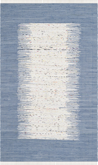 Safavieh Montauk MTK711 Ivory/Dark Blue Area Rug 5' X 8'