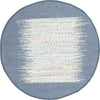 Safavieh Montauk MTK711 Ivory/Dark Blue Area Rug Round