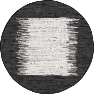 Safavieh Montauk MTK711 Ivory/Black Area Rug 6' Round