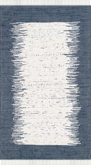 Safavieh Montauk MTK711 Ivory/Navy Area Rug 3' X 5'