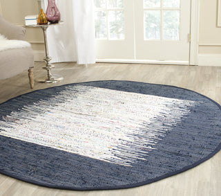 Safavieh Montauk MTK711 Ivory/Navy Area Rug Room Scene