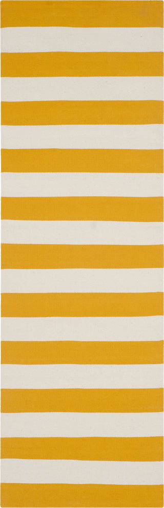 Safavieh Montauk MTK712 Yellow/Ivory Area Rug 2' 3'' X 7'