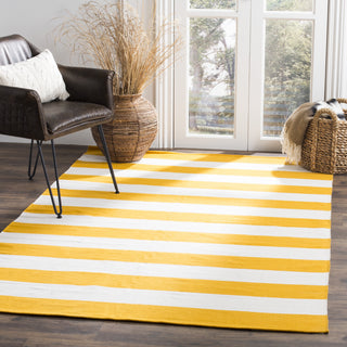 Safavieh Montauk MTK712 Yellow/Ivory Area Rug Room Scene