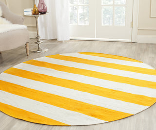 Safavieh Montauk MTK712 Yellow/Ivory Area Rug Room Scene