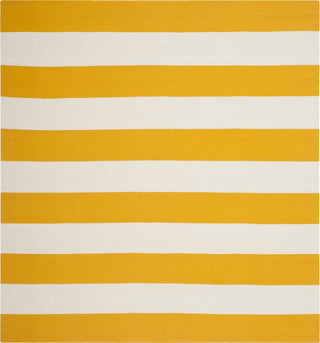 Safavieh Montauk MTK712 Yellow/Ivory Area Rug 6' Square