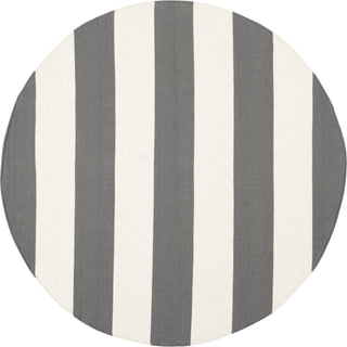 Safavieh Montauk MTK712 Grey/Ivory Area Rug 4' Round