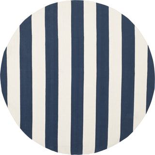 Safavieh Montauk MTK712 Navy/Ivory Area Rug 6' Round