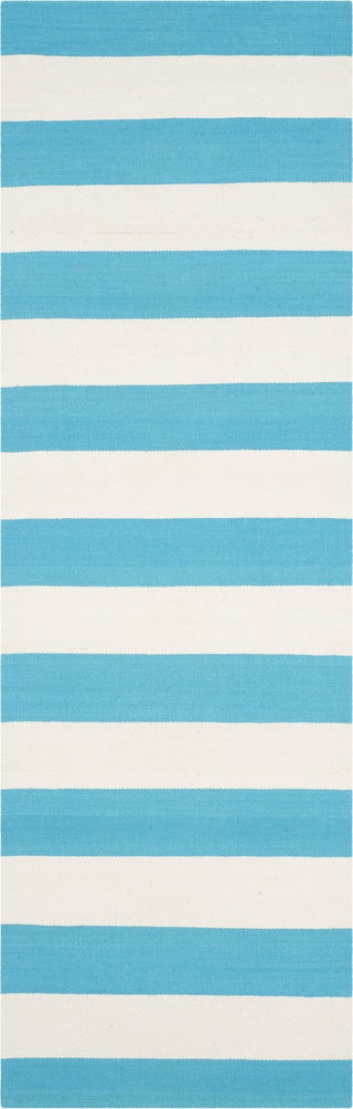 Safavieh Montauk MTK712 Turquoise/Ivory Area Rug 2' 3'' X 7'