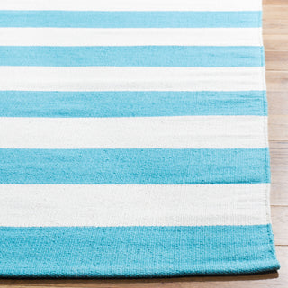 Safavieh Montauk MTK712 Turquoise/Ivory Area Rug Detail