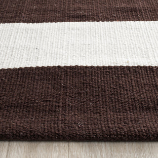 Safavieh Montauk MTK712 Chocolate/Ivory Area Rug Detail