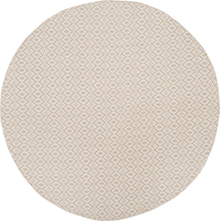 Safavieh Montauk MTK716 Ivory/Beige Area Rug 6' Round