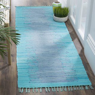 Safavieh Montauk MTK718 Turquoise Area Rug Room Scene