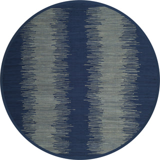 Safavieh Montauk MTK718 Navy Area Rug 6' Round