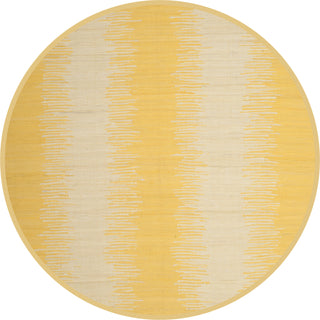 Safavieh Montauk MTK718 Gold Area Rug 6' Round