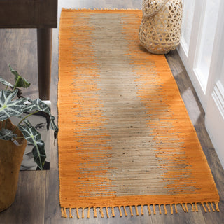 Safavieh Montauk MTK718 Orange Area Rug Room Scene