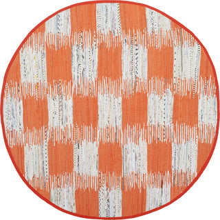 Safavieh Montauk MTK721 Orange/Multi Area Rug 6' Round