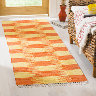 Safavieh Montauk MTK721 Yellow/Orange Area Rug Room Scene