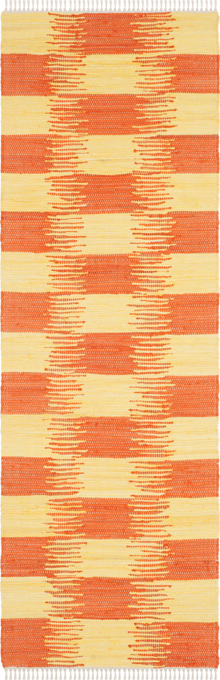 Safavieh Montauk MTK721 Yellow/Orange Area Rug 2' 3'' X 7'