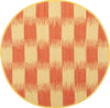 Safavieh Montauk MTK721 Yellow/Orange Area Rug 6' Round