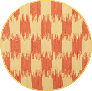 Safavieh Montauk MTK721 Yellow/Orange Area Rug 6' Round