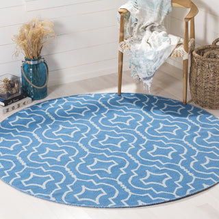 Safavieh Montauk MTK722 Blue/Ivory Area Rug Room Scene