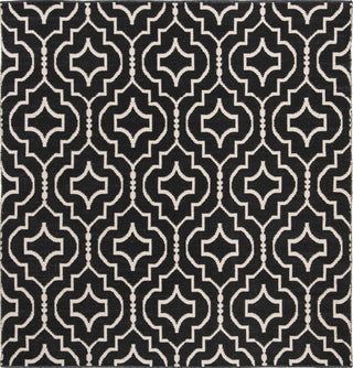 Safavieh Montauk MTK722 Black/Ivory Area Rug 6' Square