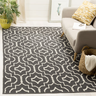 Safavieh Montauk MTK722 Dark Grey/Ivory Area Rug Room Scene