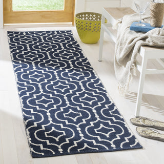 Safavieh Montauk MTK722 Navy/Ivory Area Rug Room Scene