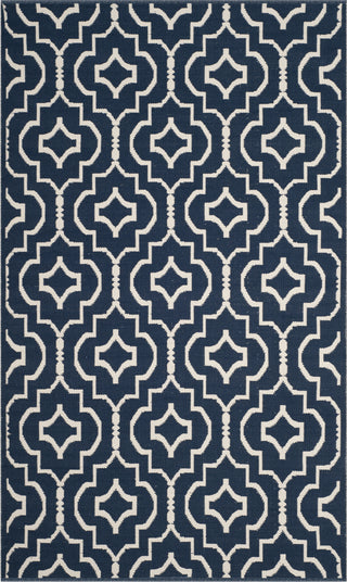 Safavieh Montauk MTK722 Navy/Ivory Area Rug 5' X 8'