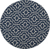 Safavieh Montauk MTK722 Navy/Ivory Area Rug Round