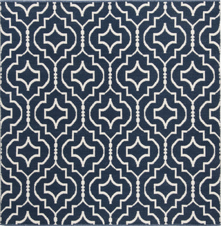 Safavieh Montauk MTK722 Navy/Ivory Area Rug 6' Square