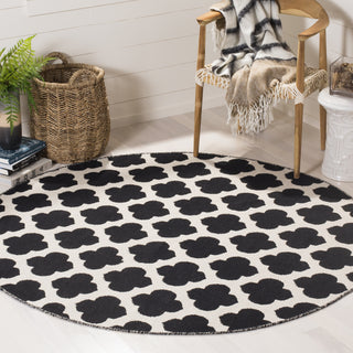 Safavieh Montauk MTK723 Black/Ivory Area Rug Room Scene