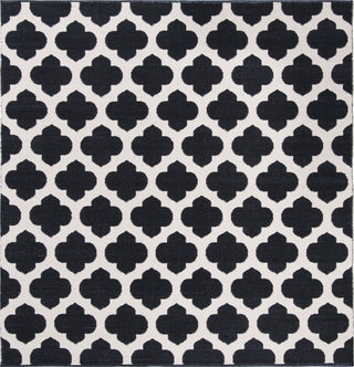 Safavieh Montauk MTK723 Black/Ivory Area Rug 6' Square