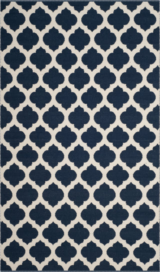 Safavieh Montauk MTK723 Navy/Ivory Area Rug 5' X 8'