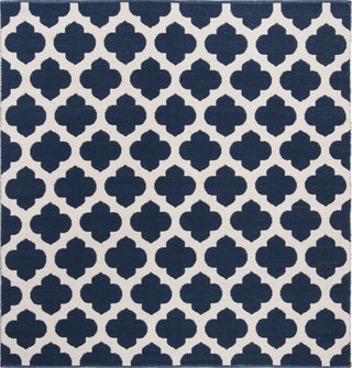 Safavieh Montauk MTK723 Navy/Ivory Area Rug 6' Square