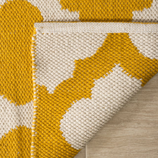 Safavieh Montauk MTK723 Yellow/Ivory Area Rug Backing